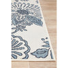 Coogee 4456 White Blue Hummingbirds Floral Indoor Outdoor Modern Rug - Rugs Of Beauty - 7