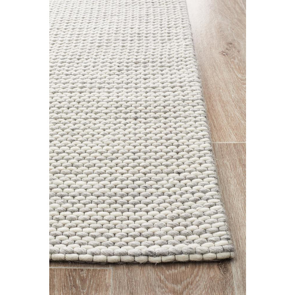 Avesta 1756 Silver Beige Modern Scandinavian Wool Rug - Rugs Of Beauty - 7