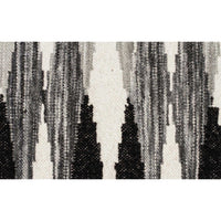 Avesta 1758 Black Multi Coloured Weave Pattern Modern Scandinavian Wool Rug - Rugs Of Beauty - 7