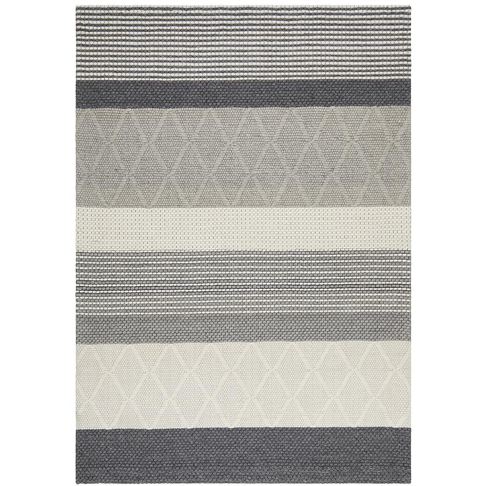 Avesta 1761 Silver Grey Beige Modern Scandinavian Wool Rug - Rugs Of Beauty - 1