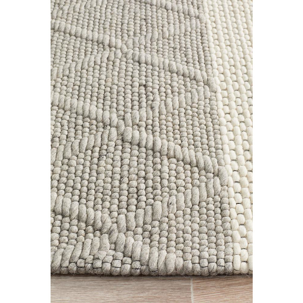 Avesta 1761 Silver Grey Beige Modern Scandinavian Wool Rug - Rugs Of Beauty - 6