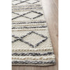 Avesta 1763 Beige Grey Patterned Modern Scandinavian Wool Viscose Rug - Rugs Of Beauty - 4
