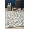 Avesta 1763 Beige Grey Patterned Modern Scandinavian Wool Viscose Rug - Rugs Of Beauty - 2