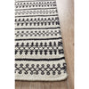Avesta 1764 White Black Patterned Modern Scandinavian Wool Rug - Rugs Of Beauty - 4