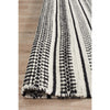 Avesta 1764 White Black Patterned Modern Scandinavian Wool Rug - Rugs Of Beauty - 10