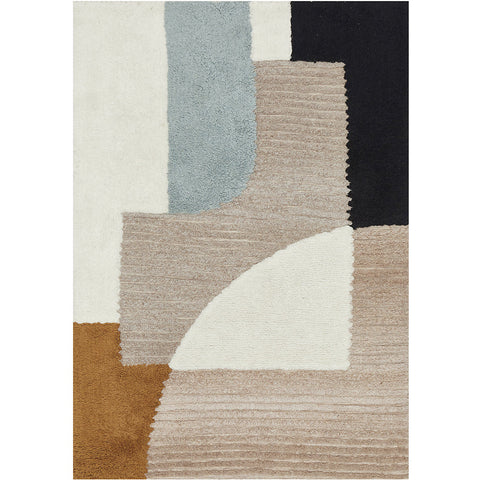 Glacier 452 Multi Colour Wool Cotton Rug - Rugs Of Beauty - 1