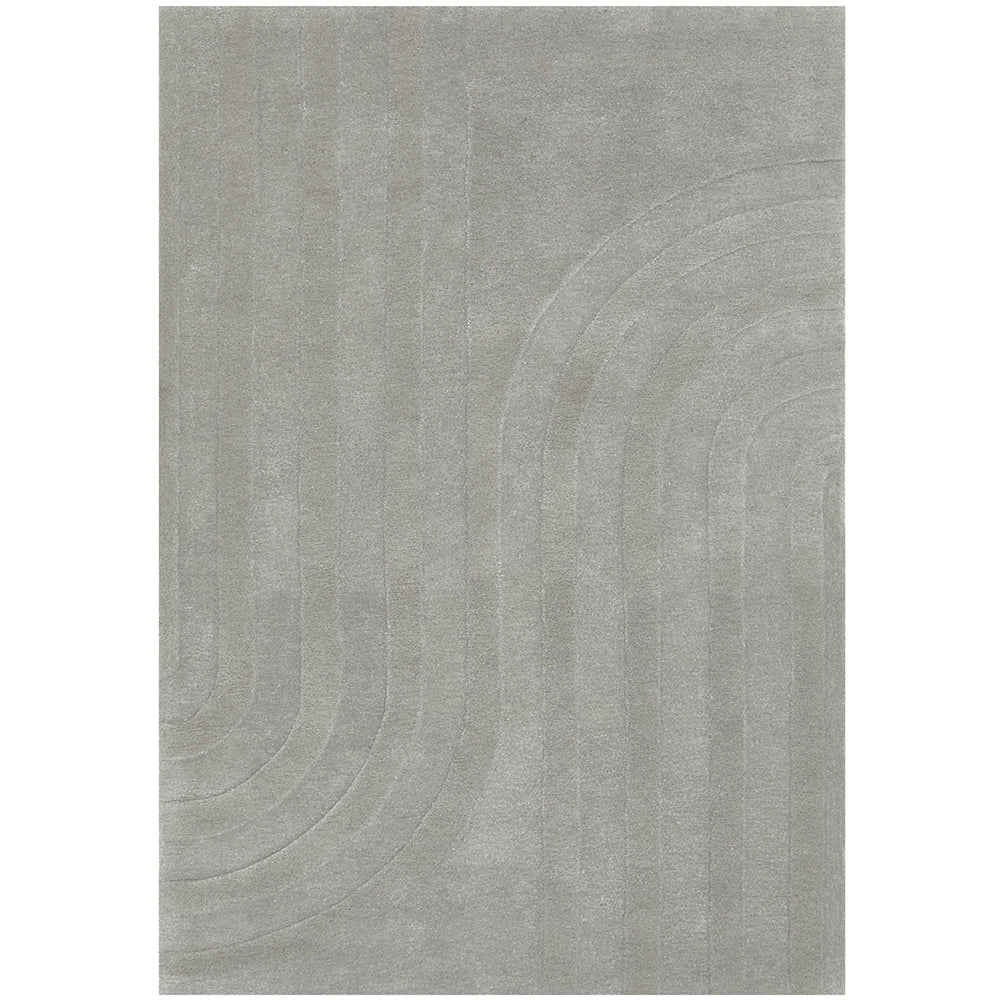 Glacier 456 Grey Wool Viscose Rug - Rugs Of Beauty - 1