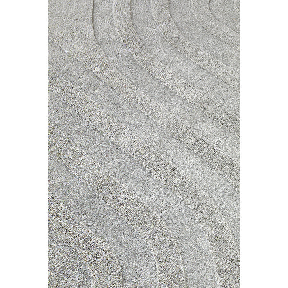 Glacier 456 Grey Wool Viscose Rug - Rugs Of Beauty - 3