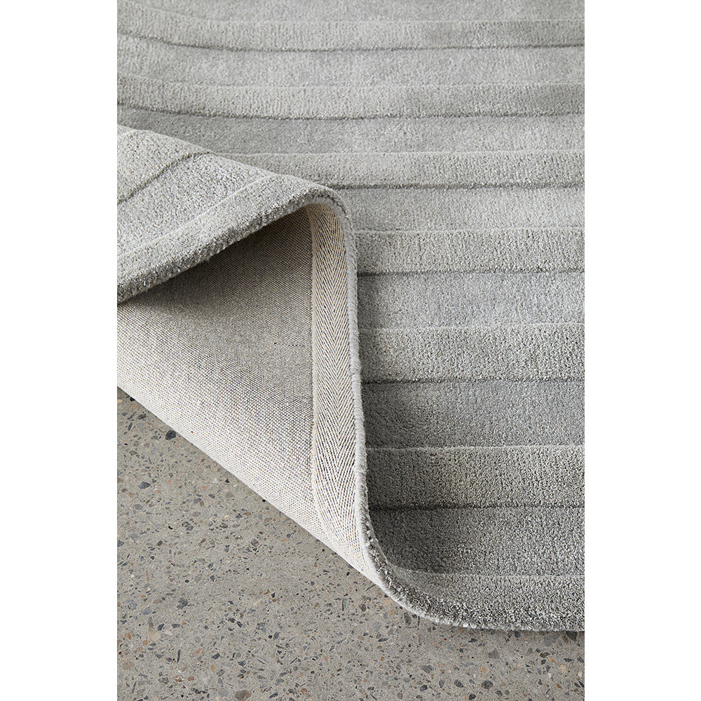 Glacier 456 Grey Wool Viscose Rug - Rugs Of Beauty - 4