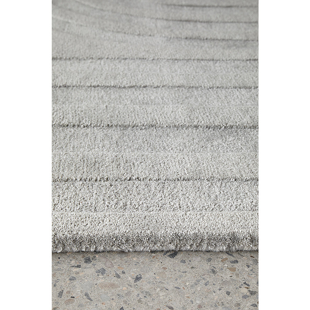 Glacier 456 Grey Wool Viscose Rug - Rugs Of Beauty - 6