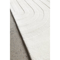 Glacier 456 White Wool Viscose Rug - Rugs Of Beauty - 6