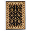Charook 2376 Black Traditional Pattern Ivory Border Rug - Rugs Of Beauty - 1