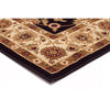 Charook 2376 Black Traditional Pattern Ivory Border Runner Rug - Rugs Of Beauty - 2