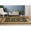 Charook 2376 Black Traditional Pattern Ivory Border Rug - Rugs Of Beauty - 3