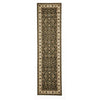 Charook 2376 Green Traditional Pattern Ivory Border Runner Rug - Rugs Of Beauty - 1
