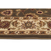 Charook 2376 Green Traditional Pattern Ivory Border Runner Rug - Rugs Of Beauty - 3