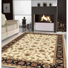 Charook 2376 Ivory Traditional Pattern Black Border Rug - Rugs Of Beauty - 3