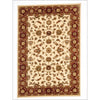 Charook 2376 Ivory Traditional Pattern Red Border Rug - Rugs Of Beauty - 1