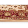 Charook 2376 Ivory Traditional Pattern Red Border Runner Rug - Rugs Of Beauty - 2