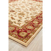 Charook 2376 Ivory Traditional Pattern Red Border Rug - Rugs Of Beauty - 4