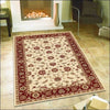 Charook 2376 Ivory Traditional Pattern Red Border Rug - Rugs Of Beauty - 3