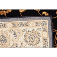 Charook 2376 Navy Blue Traditional Pattern Ivory Border Rug - Rugs Of Beauty - 4