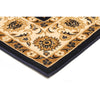 Charook 2376 Navy Blue Traditional Pattern Ivory Border Runner Rug - Rugs Of Beauty - 3