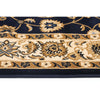 Charook 2376 Navy Blue Traditional Pattern Ivory Border Runner Rug - Rugs Of Beauty - 4