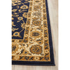 Charook 2376 Navy Blue Traditional Pattern Ivory Border Rug - Rugs Of Beauty - 5