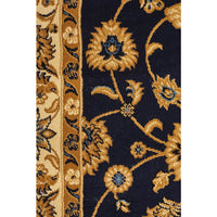 Charook 2376 Navy Blue Traditional Pattern Ivory Border Rug - Rugs Of Beauty - 8