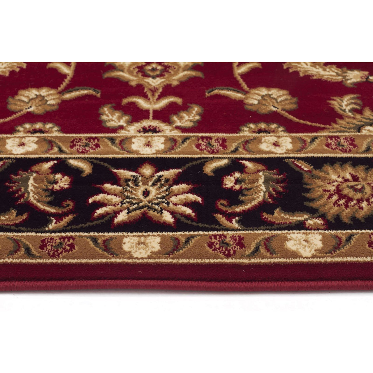 Charook 2376 Red Traditional Pattern Black Border Runner Rug - Rugs Of Beauty - 3