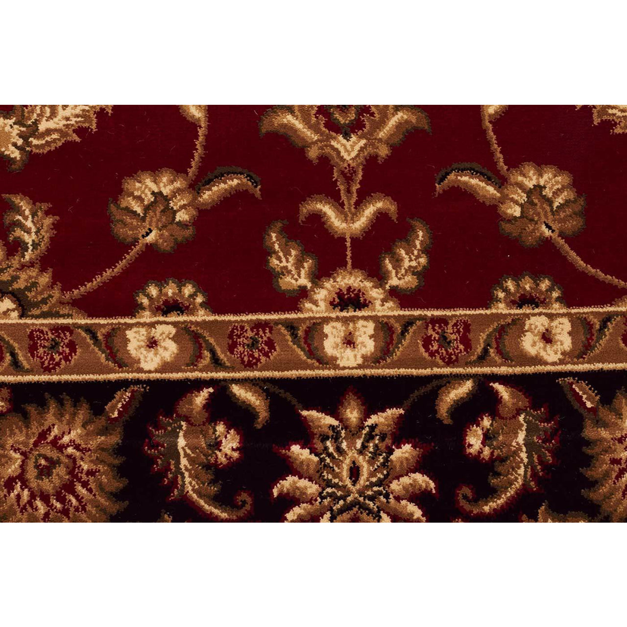 Charook 2376 Red Traditional Pattern Black Border Runner Rug - Rugs Of Beauty - 4