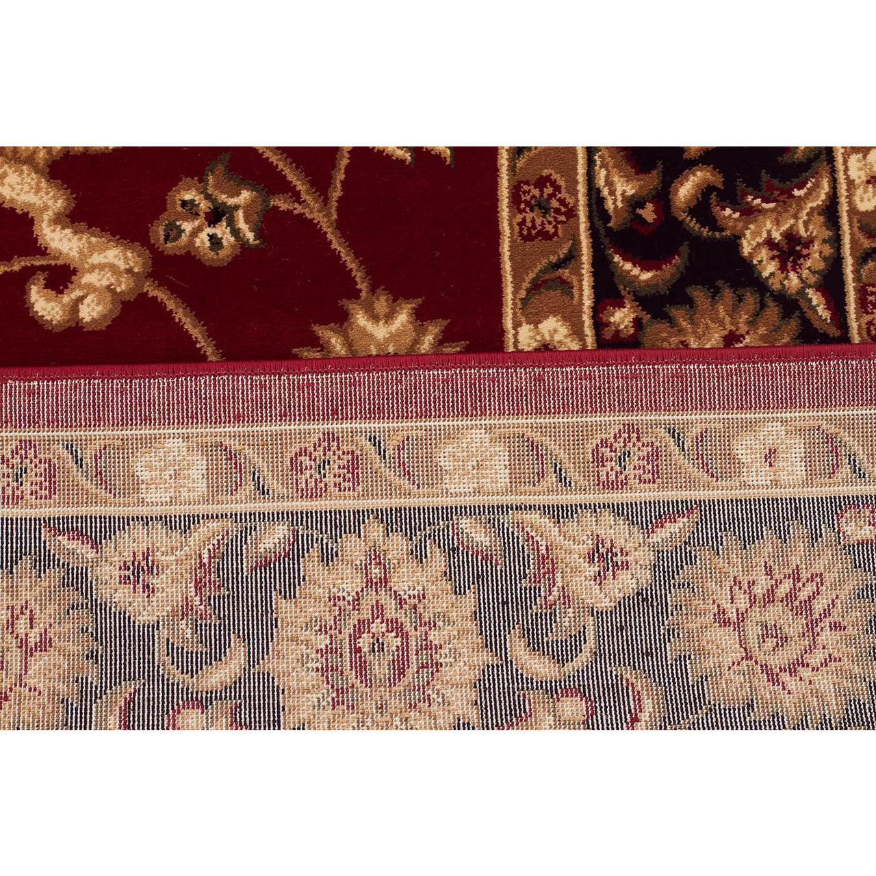 Charook 2376 Red Traditional Pattern Black Border Runner Rug - Rugs Of Beauty - 5