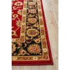Charook 2376 Red Traditional Pattern Black Border Rug - Rugs Of Beauty - 5