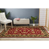 Charook 2376 Red Traditional Pattern Black Border Rug - Rugs Of Beauty - 2