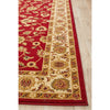 Charook 2376 Red Traditional Pattern Ivory Border Rug - Rugs Of Beauty - 4
