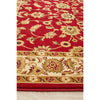 Charook 2376 Red Traditional Pattern Ivory Border Rug - Rugs Of Beauty - 5