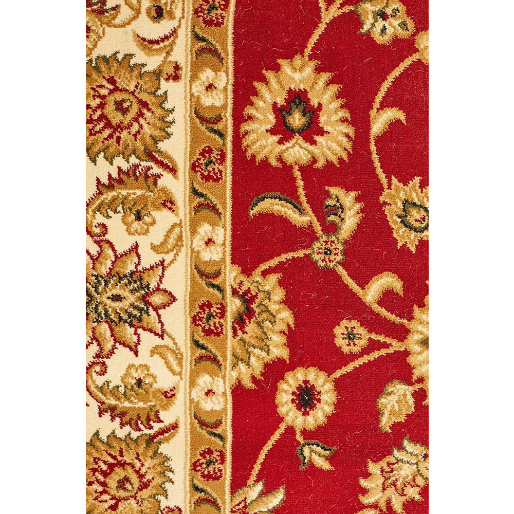Charook 2376 Red Traditional Pattern Ivory Border Rug - Rugs Of Beauty - 6