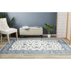 Charook 2376 White Traditional Pattern Blue Border Rug - Rugs Of Beauty - 2