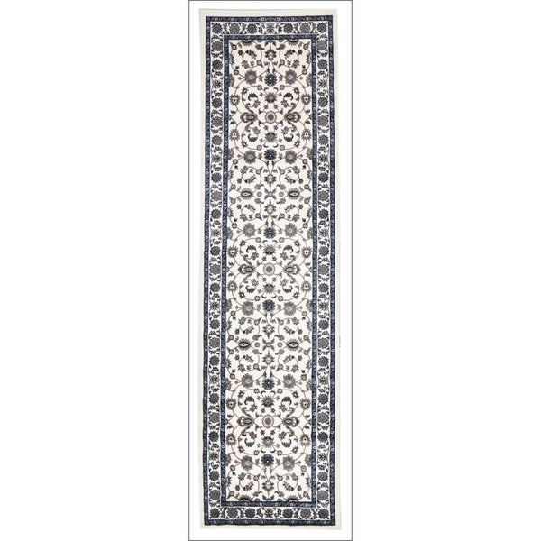 Charook 2376 White Traditional Pattern White Border Runner Rug - Rugs Of Beauty - 1