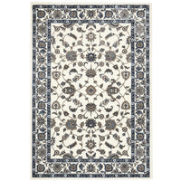 Charook 2376 White Traditional Pattern White Border Rug - Rugs Of Beauty - 1