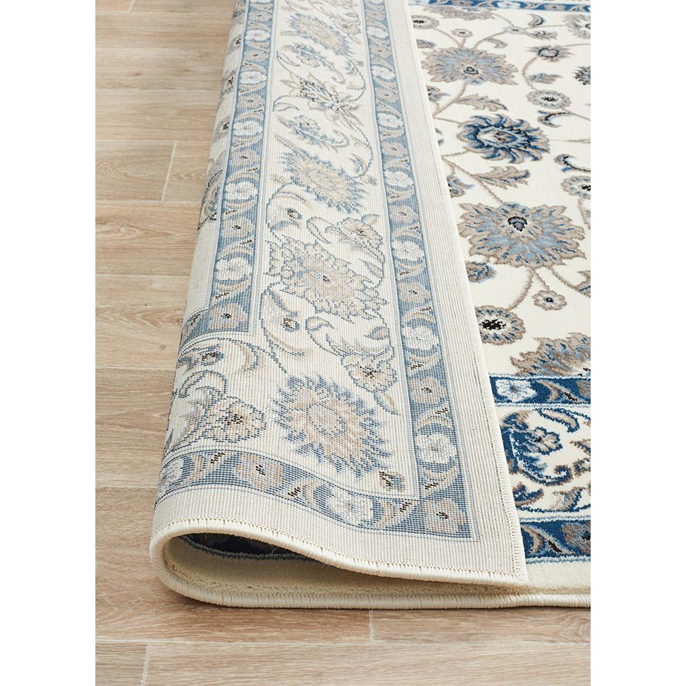 Charook 2376 White Traditional Pattern White Border Rug - Rugs Of Beauty - 7