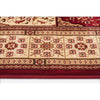 Traditional Panel Pattern Rug Burgundy - Rugs Of Beauty - 4