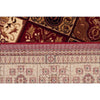 Traditional Panel Pattern Rug Burgundy - Rugs Of Beauty - 2