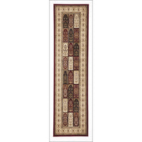 Traditional Panel Pattern Rug Burgundy - Rugs Of Beauty - 5