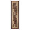 Traditional Panel Pattern Rug Burgundy - Rugs Of Beauty - 5