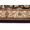 Charook 2375 Black Traditional Pattern Ivory Border Runner Rug - Rugs Of Beauty - 3