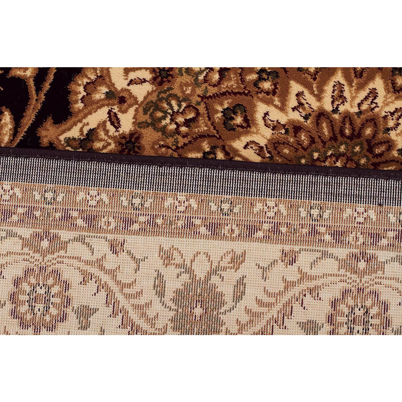 Charook 2375 Black Traditional Pattern Ivory Border Runner Rug - Rugs Of Beauty - 5