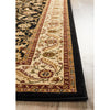 Charook 2375 Black Traditional Pattern Ivory Border Rug - Rugs Of Beauty - 4