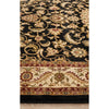 Charook 2375 Black Traditional Pattern Ivory Border Rug - Rugs Of Beauty - 5